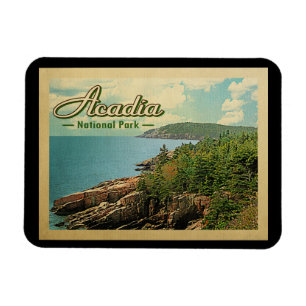 Acadia Nationalpark Vintage Magnet