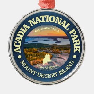 Acadia NP (Cadillac Mtn) Ornament Aus Metall