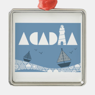 Acadia Ornament Aus Metall