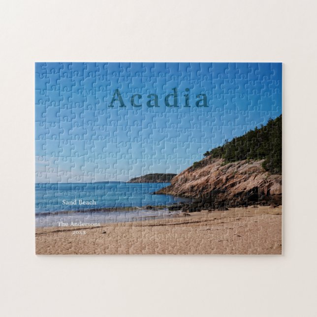 Acadia Sand Beach Nationalpark Maine Puzzle (Horizontal)