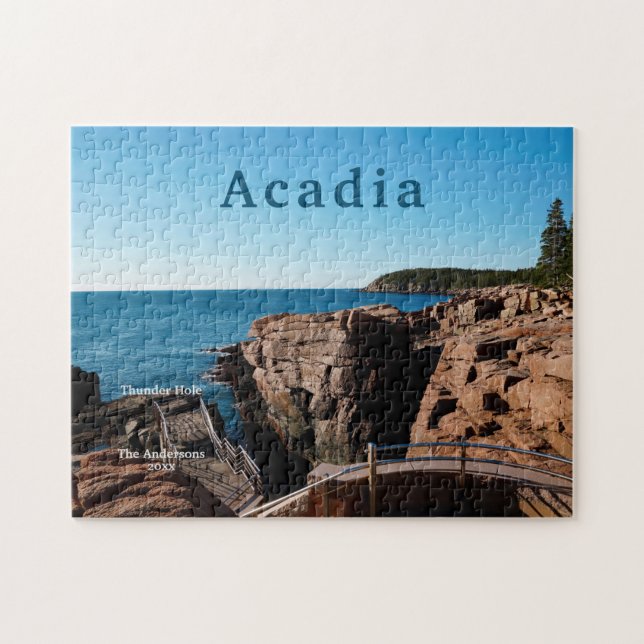 Acadia Thunder Hole Nationalpark Maine Puzzle (Horizontal)