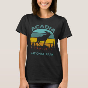 Acadia Vintage Elch Nationalpark T-Shirt