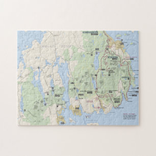Acadiakartenpuzzlespiel Puzzle