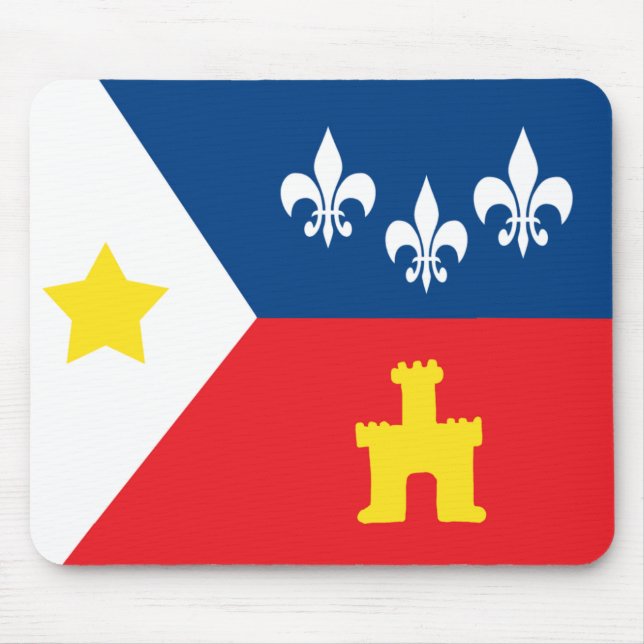 Acadiana Cajun Flagge Mousepad (Vorne)