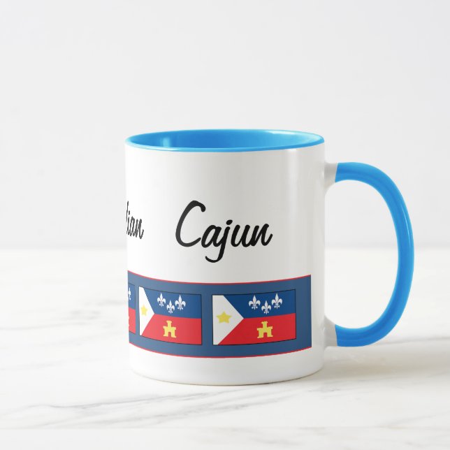 Acadiana Cajun Flagge Tasse (Rechts)