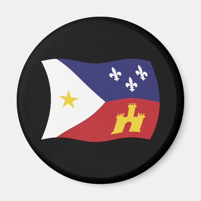 Acadiana Flag Magnet (Vorne)