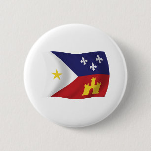 Acadiana-Flagge-Button Button