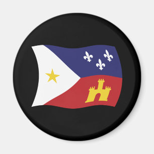Acadiana-Flaggenmagnet Magnet