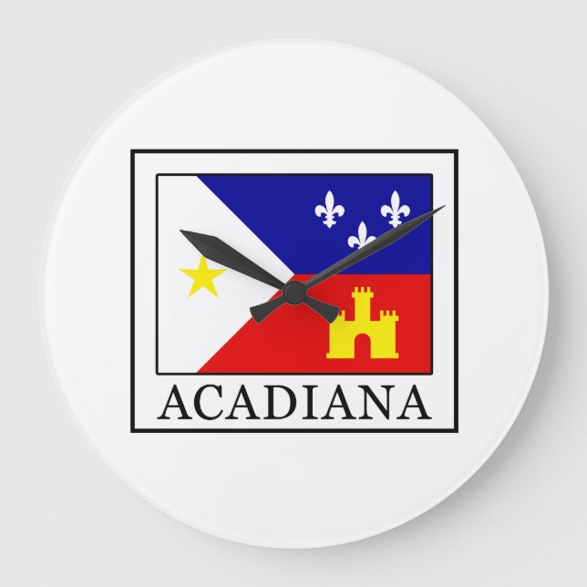 Acadiana Große Wanduhr (Vorderseite)