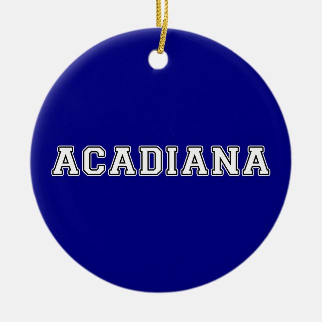 Acadiana Keramik Ornament (Vorne)