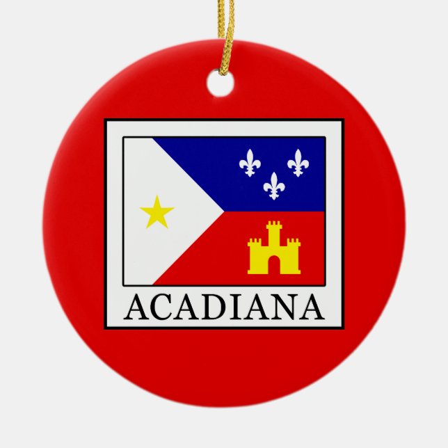 Acadiana Keramik Ornament (Vorne)