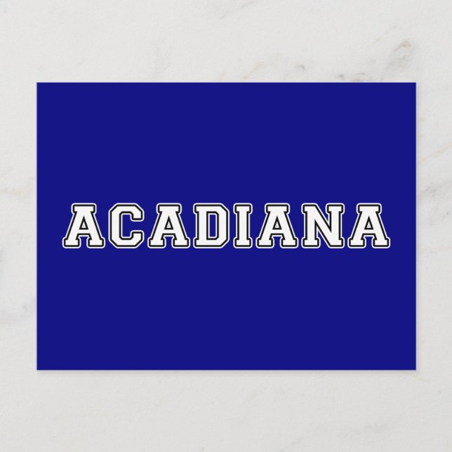 Acadiana Postkarte (Vorderseite)