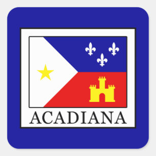 Acadiana Quadratischer Aufkleber