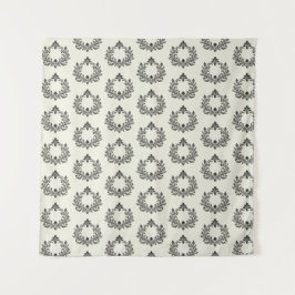 Acanthus & Antiquity, Schwarz & Elfenbeinhochzeit, Wandteppich