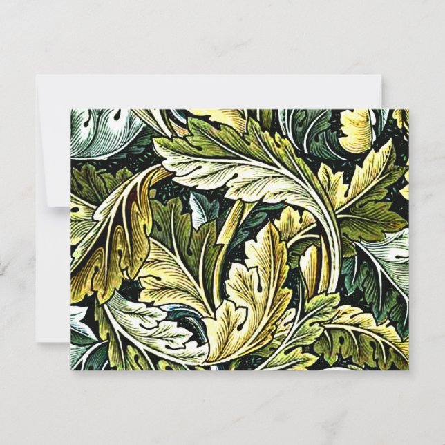 Acanthus, beliebtes William Morris-Muster Karte (Vorderseite)