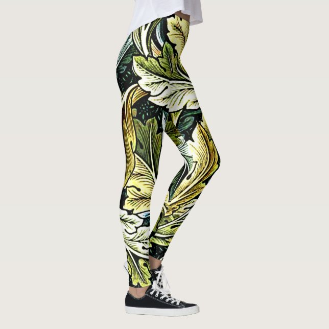 Acanthus, beliebtes William Morris-Muster, Leggings (Rechts)