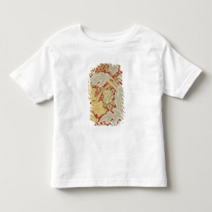 Acanthus-Blätter und wilde Rose auf einem Kleinkind T-shirt