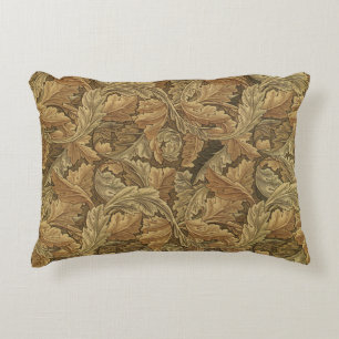 Acanthus-Blätter von William Morris, Antique Text Dekokissen