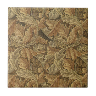 Acanthus-Blätter von William Morris, Antique Texti Fliese