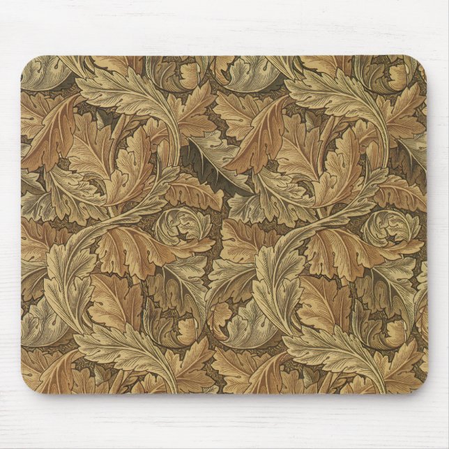 Acanthus-Blätter von William Morris, Antique Texti Mousepad (Vorne)