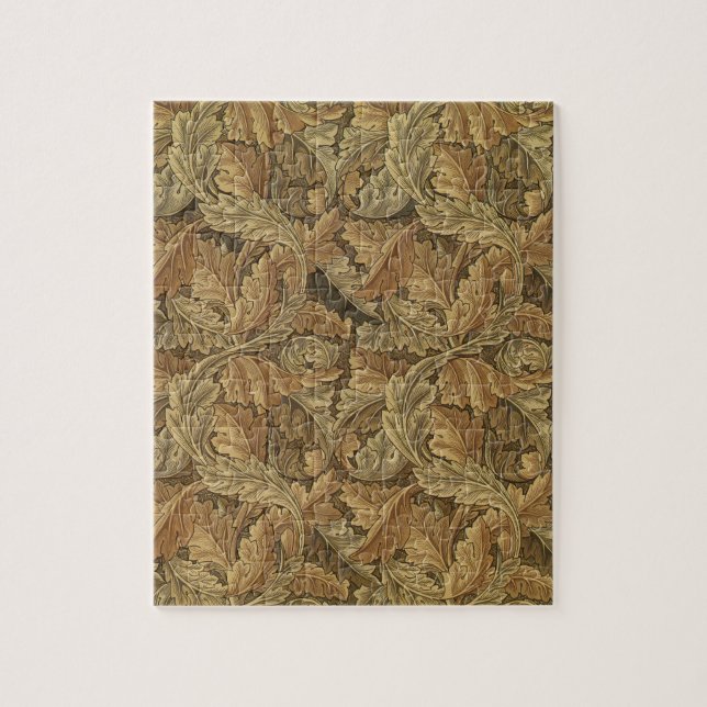 Acanthus-Blätter von William Morris, Antique Texti Puzzle (Vertikal)