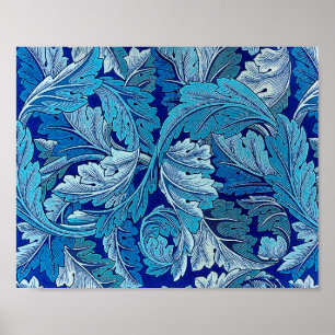 Acanthus Blau, William Morris Poster