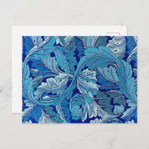 Acanthus Blue, William Morris Postkarte