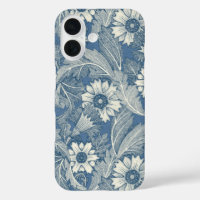 Acanthus cobalt denim