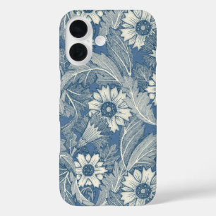 Acanthus cobalt denim iPhone 16 hülle