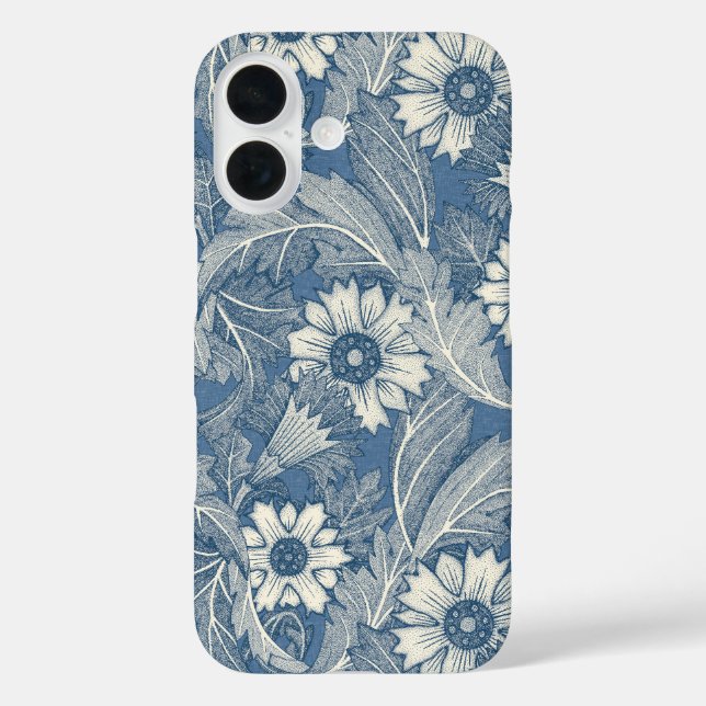 Acanthus cobalt denim Case-Mate iPhone hülle (Rückseite)