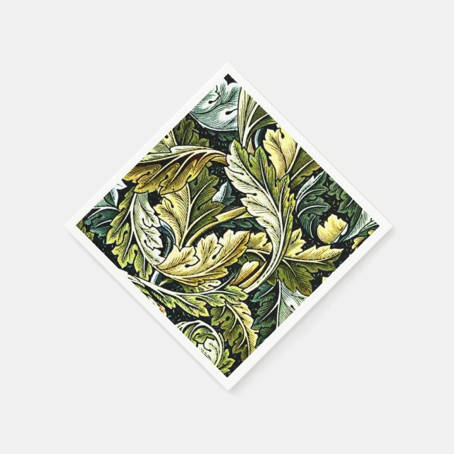 Acanthus, ein William Morris-Muster, Serviette (Ecke)