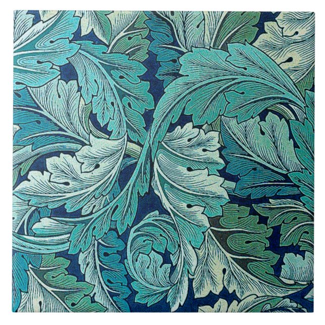 Acanthus Green, William Morris Fliese (Vorderseite)