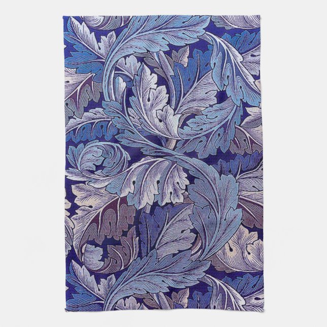 Acanthus Lila, William Morris Geschirrtuch (Vertikal)