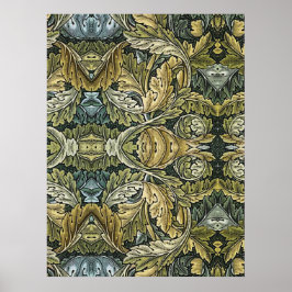 Acanthus Vintag Floral Pattern von William Morris Poster