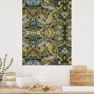 Acanthus Vintage-Blumenmuster von William Morris Poster