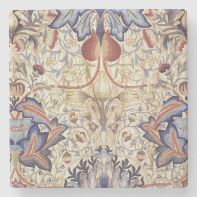 Acanthus (von William Morris) Steinuntersetzer (Vorderseite)
