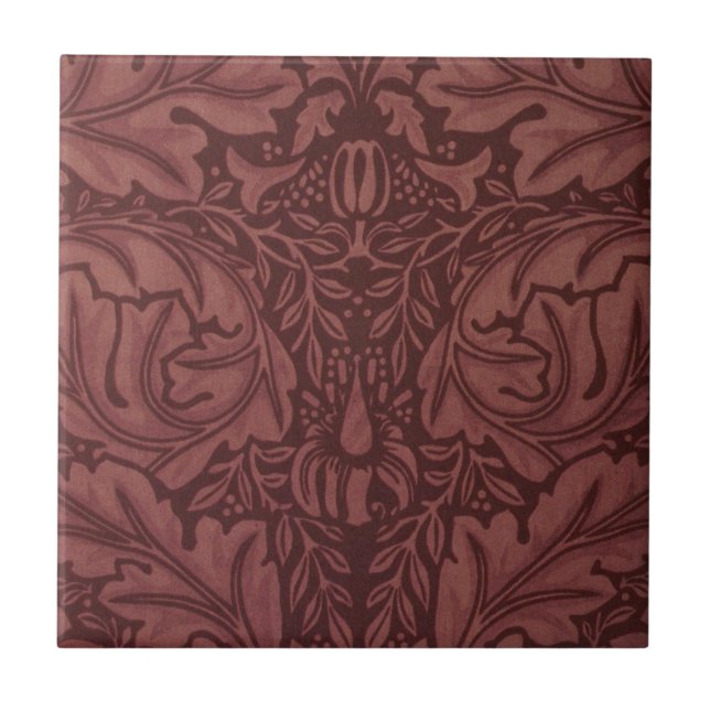 Acanthus von William Morris, Vintag, floral Textil Fliese (Vorderseite)