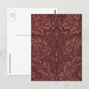 Acanthus von William Morris, Vintag, floral Textil Postkarte