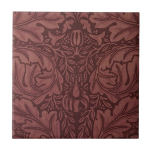 Acanthus von William Morris, Vintage-Blumentextil Fliese