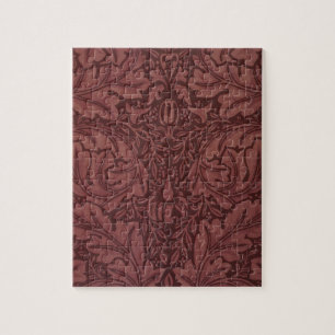 Acanthus von William Morris, Vintage-Blumentextil Puzzle