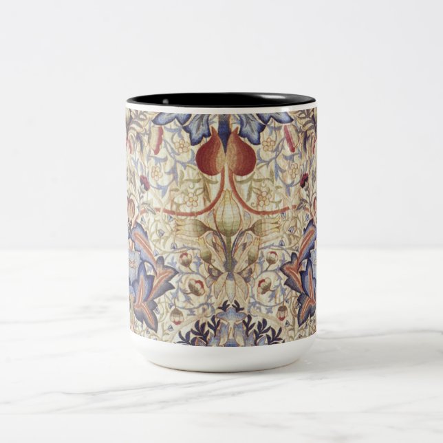 Acanthus (von William Morris) Zweifarbige Tasse (Mittel)