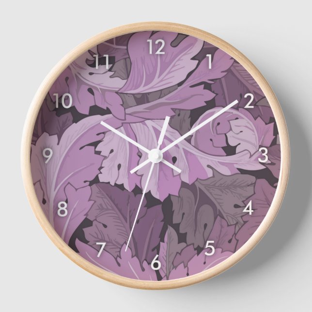 Acanthus, William Morris Clock Uhr (Vorderseite)