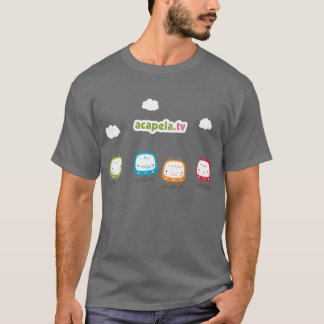 acapela.tv Grau-T-Shirt T-Shirt