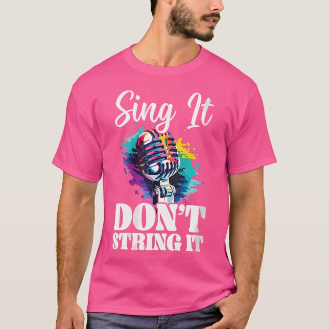Acapella Gesangslehrer Musik Oper Sing T-Shirt (Vorderseite)