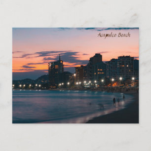 Acapulco Beach Sunset Feiertagspostkarte