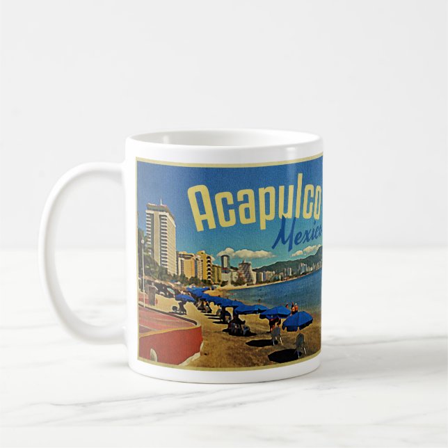 Acapulco Mexico Vintage Travel Tasse (Links)
