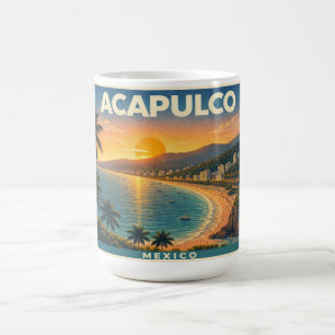 Acapulco Vintage-Reiseplakat-Tasse Kaffeetasse