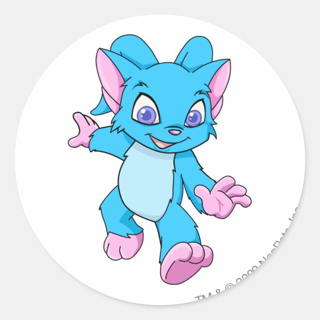 Acara Blue Runder Aufkleber (Vorderseite)
