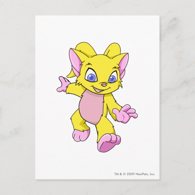 Acara Yellow Postkarte (Vorderseite)