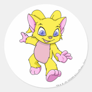 Acara Yellow Runder Aufkleber